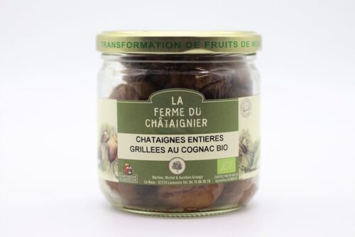 Châtaignes Entières grillées au Cognac Bio