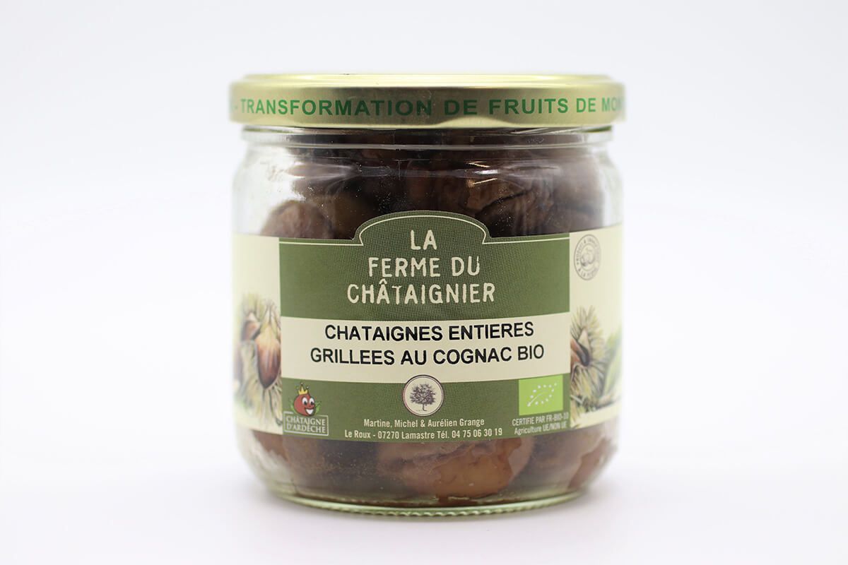 Châtaignes Entières grillées au Cognac Bio – Image 1