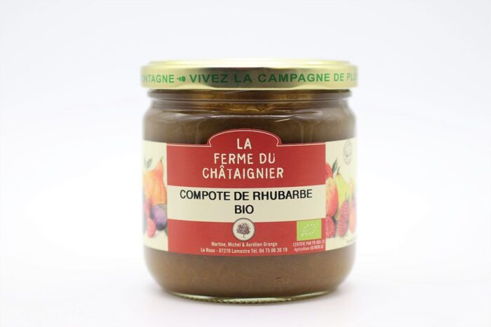 Compote de Rhubarbe Bio