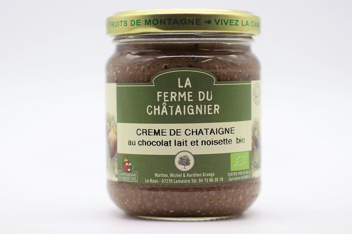 Crème de châtaigne au chocolat lait  Bio – Image 2