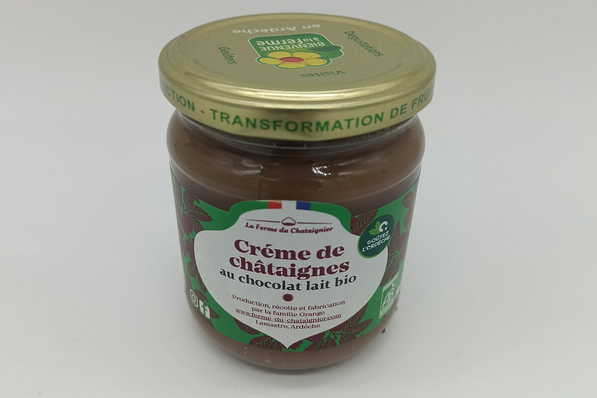 Crème de châtaigne au chocolat lait  Bio – Image 1
