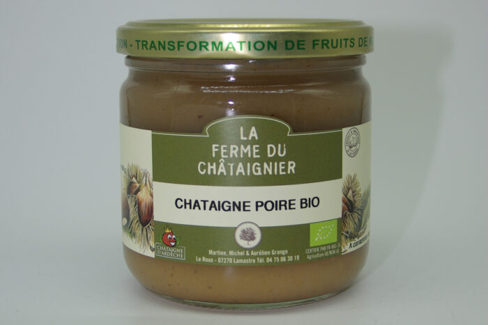 Compote châtaigne poire